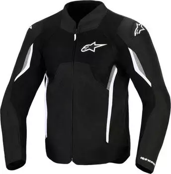 Alpinestars AST V3 Air Perforierte Motorrad Textiljacke (3300426-102) schwarz/wei&szlig;/dunkelgrau