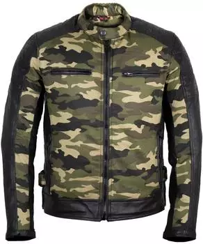 MDM Dance MDM2056 Motorrad Bikerjacke mit Protektoren Denim Camouflage (MDM2056) camo grün