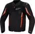Alpinestars AST V3 Air Perforierte Motorrad Textiljacke (3300426-1051) schwarz/dunkelgrau/rot fluo