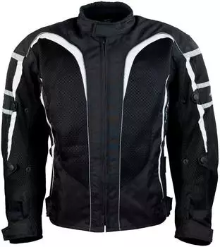 Roleff RO 607 Motorradjacke mit Sicherheitsstreifen (98896328) wei&szlig;/grau