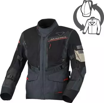 Macna Flexodus Jacke schwarz/blau