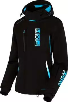 FXR Evo FX 2023 Damen Snowmobil Jacke (230222-1053-06) schwarz/hellblau