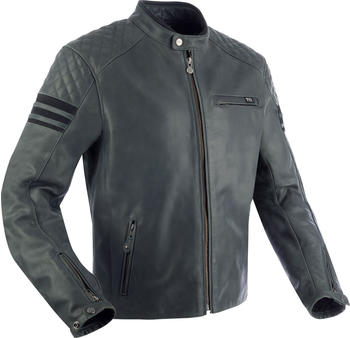 Segura Track Leather Jacket grey/black