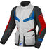 light grey/blue/red