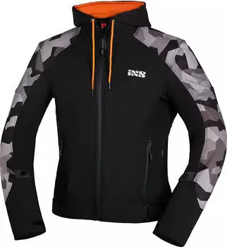 IXS Moto Camo Jacke Schwarz/Grau/Hellgrau