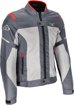 Acerbis On Road Ruby Damen Motorrad Textiljacke grau/rot