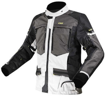 LS2 Textil Norway Jacke weiß/schwarz