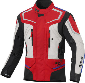 Berik Rallye Wasserdichte Jacke schwarz-rot-blau-beige