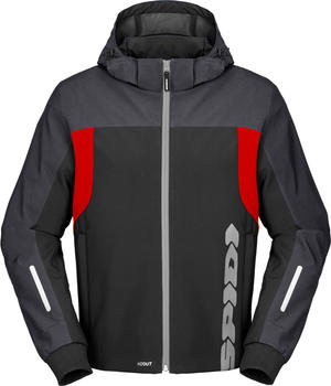 Spidi Hoodie II H2Out Jacket black/grey/red