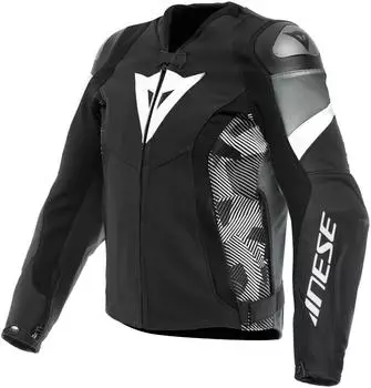 Dainese Avro 5 Leather Jacket black/grey/white