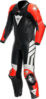 Dainese Mugello 3 Perf. D-Air 1-Piece Leather Suit black/fluo red/white