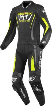 Berik Absolute GP2 2-Teiler Motorrad Lederkombi (LS2-171334FR) schwarz-grau-gelb