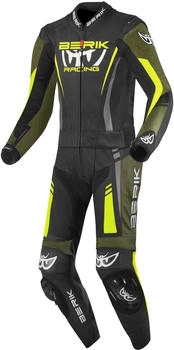 Berik Absolute GP2 2-Teiler Motorrad Lederkombi (LS2-171334FR) schwarz-grün-gelb