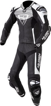 Mugen Race Cira-SR perforierte 2-Teiler Damen Motorrad Lederkombi (LS2-MNR-2108-W) schwarz-weiss