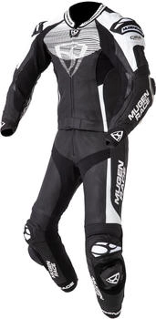 Mugen Race Scorpion perforierte 2-Teiler Motorrad Lederkombi (LS2-MNR-2109) schwarz-weiss