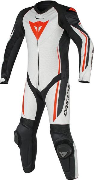 Dainese Assen 1-tlg.Damenkombi perforiert weiss/schwarz/rot