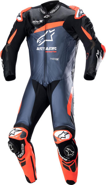 Alpinestars GP Plus V4 Leather Suit 1pc. black/red fluo/dark blue