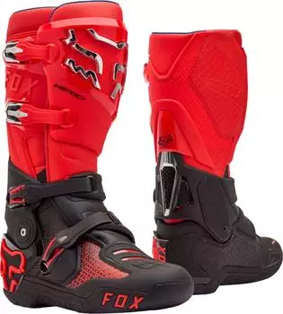 Fox Instinct Motocross Stiefel schwarz/rot