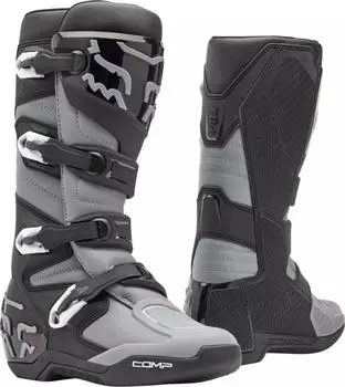 Fox Comp Motocross Stiefel schwarz/grau