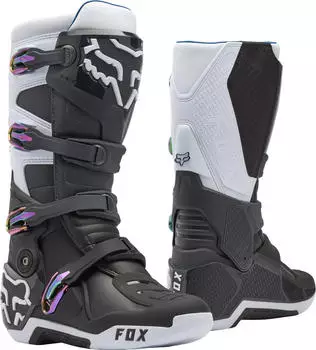 Fox Motion Motocross Stiefel schwarz/grau/weiss
