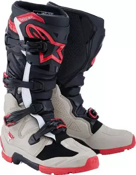 Alpinestars Tech 7 Enduro 2026 Motocross Stiefel schwarz/grau/rot