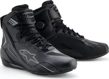 Alpinestars Faster 4 Drystar wasserdichte Schuhe schwarz/grau