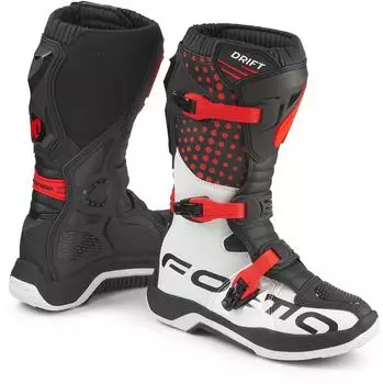Forma Boots Drift Kinder Motocross Stiefel schwarz/rot