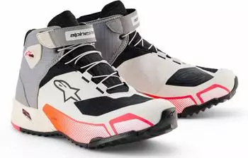 Alpinestars Stella CR-X Drystar Damen Motorradschuhe grau/weiss/pink