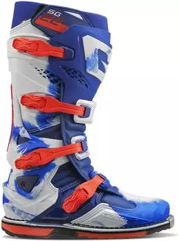 Gaerne SG22 Motocross Stiefel weiss/rot/blau