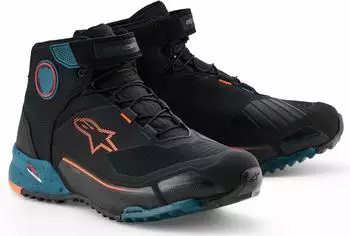 Alpinestars CR-X Drystar Motorradschuhe gr&uuml;n/orange