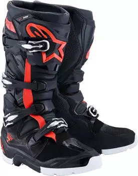 Alpinestars Tech 7 Enduro Drystar WP Motocross Stiefel schwarz/weiss/rot