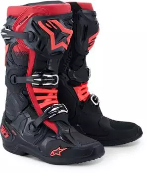 Alpinestars Tech 10 Motocross Stiefel 2026 schwarz/rot