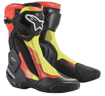 Alpinestars SMX Plus V2 Boots Black/Red Fluo/Yellow Fluo/Grey