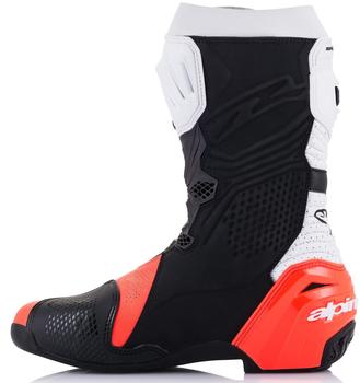 Alpinestars Supertech R Boot Black/White/Neon Red