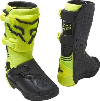 Fox Comp Jugend Motocross Stiefel schwarz-gelb