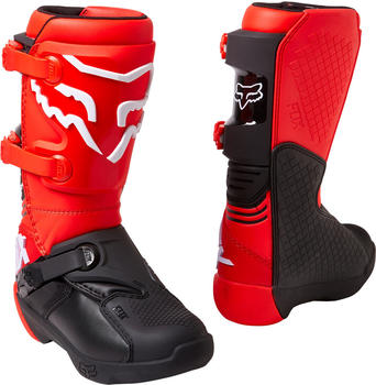 Fox Comp Jugend Motocross Stiefel schwarz-rot