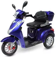 ECO ENGEL 501 Blau Elektro Dreirad mit 20 Ah Li-Io Akku, 25 km/h HERAUSNEHMBAR