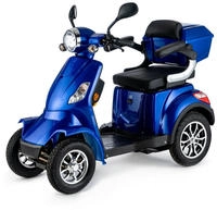 VELECO Seniorenmobil Lithium-Ionen Akku 4-Rad ElektroRoller 1000W FASTER (BLAU)