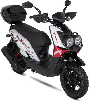 GT Union PX 55 Cross-Concept mit Topcase wei&szlig;/rot/schwarz