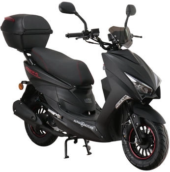 Alpha Motors Motorroller Speedstar FI 50 ccm 25 km/h Euro 5 (mit Topcase) mit Lenkerschloss