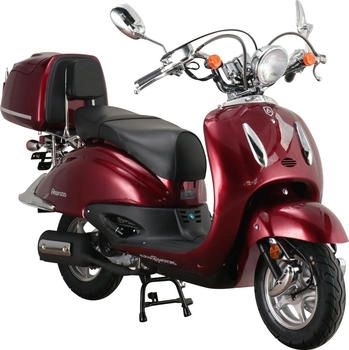 Alpha Motors Firenze 125 ccm 85 km/h mit Topcase weinrot