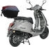 Alpha Motors Napoli 50 ccm 45 km/h EURO 5 silber-schwarz inkl. Topcase