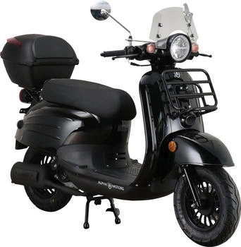 Alpha Motors Adria 50 ccm 45 km/h EURO 5 schwarz inkl. Windschild und Topcase
