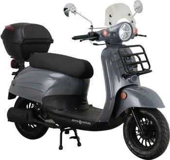 Alpha Motors Adria 50 ccm 45 km/h Euro 5 (inkl. Windschild und Topcase) mit Lenkerschloss und Windschild