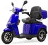 Eco Engel Elektromobil Seniorenmobil 506 Braun 20 Ah Li-Io Akku Herausnehmbar 1000,00 W 25,00 km/h inkl.Topcase Blau