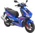 LuXXon F18 50 ccm 45 km/h Euro 5 (abschließbares Staufach) 2 Sitzplätze für Erwachsene Sportliches Design 4-Takt Motor blau