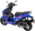 LuXXon F18 50 ccm 45 km/h Euro 5 (abschließbares Staufach) 2 Sitzplätze für Erwachsene Sportliches Design 4-Takt Motor blau