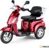 Veleco Elektromobil ZT15 3-Rad Seniorenmobil Elektromagnetische Breme 900,00 W 12,00 km/h Rot