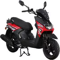Motorroller GT UNION "Cross 2.0 125", rot (rot, schwarz), Motorroller, 85 km/h,