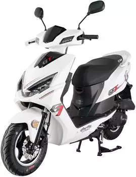 GT Union Motorroller Sonic X 25 49,6 ccm 25 km/h Euro 5 Luftgek&uuml;hlter Motor wei&szlig;